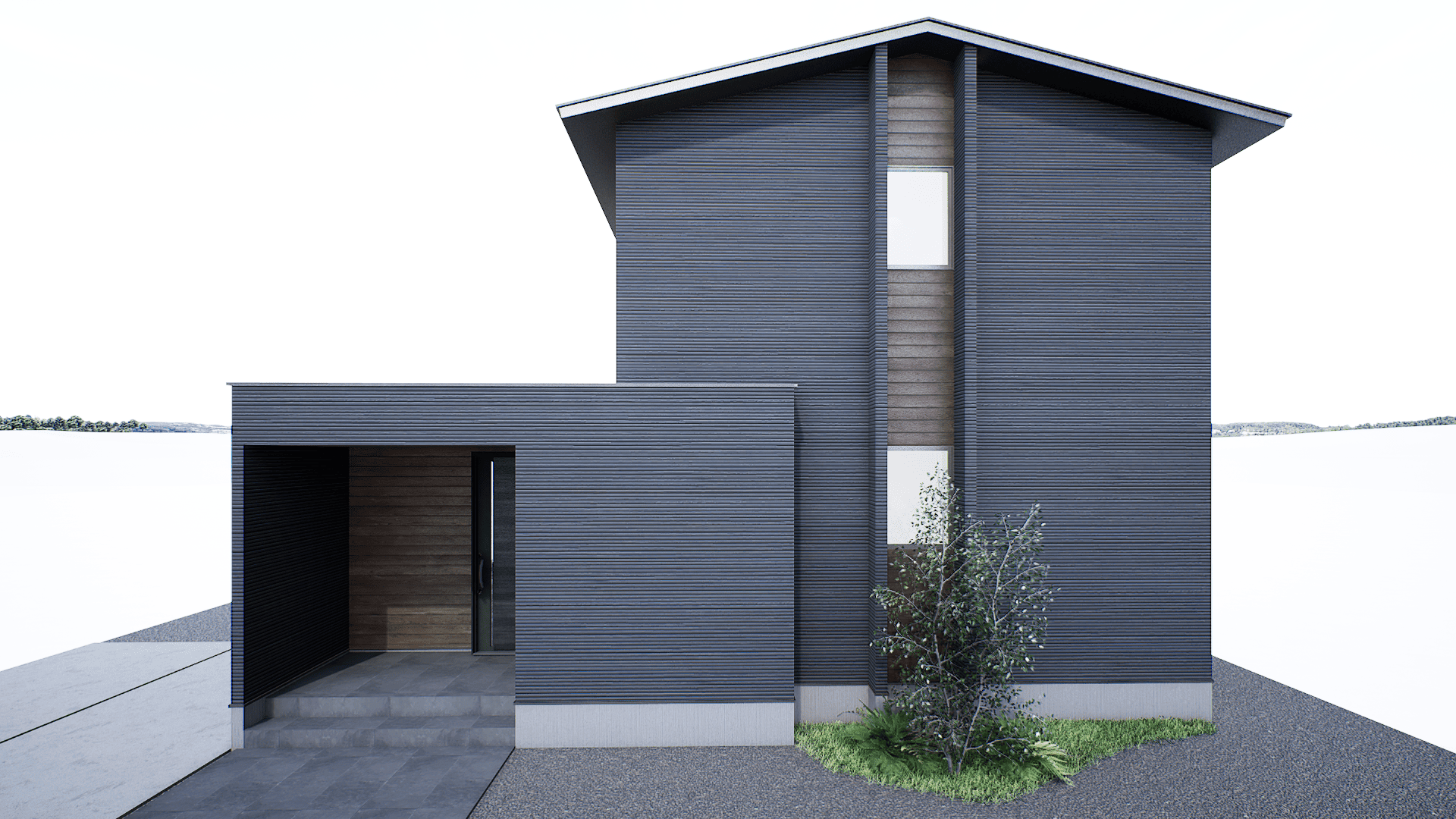 家族と自然が調和する、プライバシーと開放感を両立した邸宅