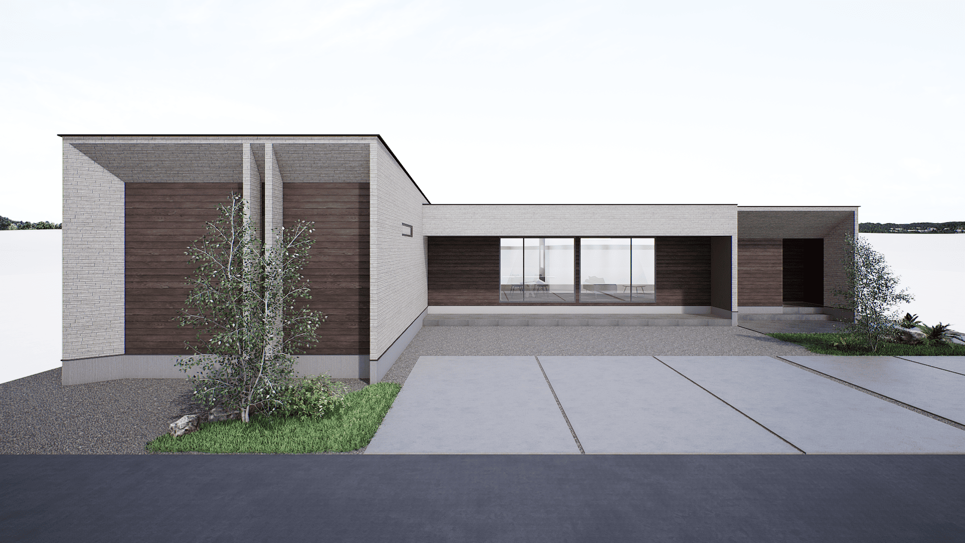 家族と自然が調和する、プライバシーと開放感を両立した邸宅