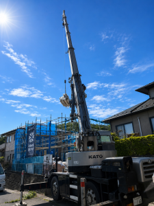 デュアルホーム仙台店　記念すべき1棟目、上棟の瞬間